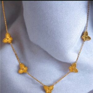 Elegant Gold Butterfly Necklace